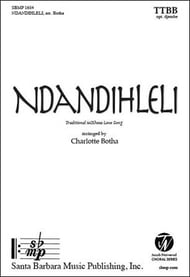 Ndandihleli TTBB choral sheet music cover Thumbnail